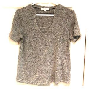 Active USA tee with choker neck/keyhole style